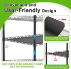 Abimars 5-Tier Greenhouse with Grow Light, Shelf Height Adjustable Metal Plant - Image 3