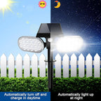EMANER Outdoor Motion Lights Solar Powered, Solar Flood Lights, Stay On or - Image 3