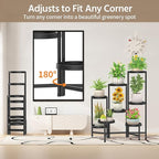 LASZOLA 8 Tiered Folding Plant Stand Indoor - Image 4