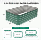 5×3×1.4FT Galvanized Raised Garden Bed Outdoor, Metal Raised Garden Bed Kit - Image 2