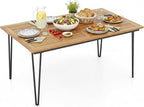 Tangkula 63" Large Patio Dining Table by TANGKULA