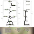 Plant Stand Indoor with Grow Light - Image 2