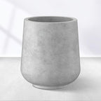 Kante 15.3" Dia Round Concrete Planter, Outdoor Indoor Large Plant Pots by Kante
