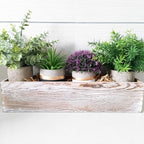 1 Pcs Wood Planter Rectangle Whitewashed Rectangular Decorative Wooden Box - Image 5