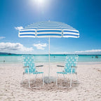 VINGLI Patio Lawn Webbed Folding Chairs Set of 2, Outdoor Beach Chair Portable - Image 2