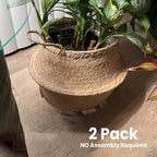 2 Pack Plant Stand with Wheels, Plant Caddies with 360° Lockable Smooth Sliding - Image 3
