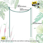 10-Pack Half Round Snake Plant Support Stakes, Plant Support Ring - Image 7