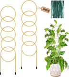 17.5 Inch Indoor Plant Trellis for Climbing Plants, Metal Trellis, Small Garden by OYOEETD