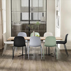 2xhome Modern Stackable Armless Dining Chair | Plastic Shell Seat - Image 6