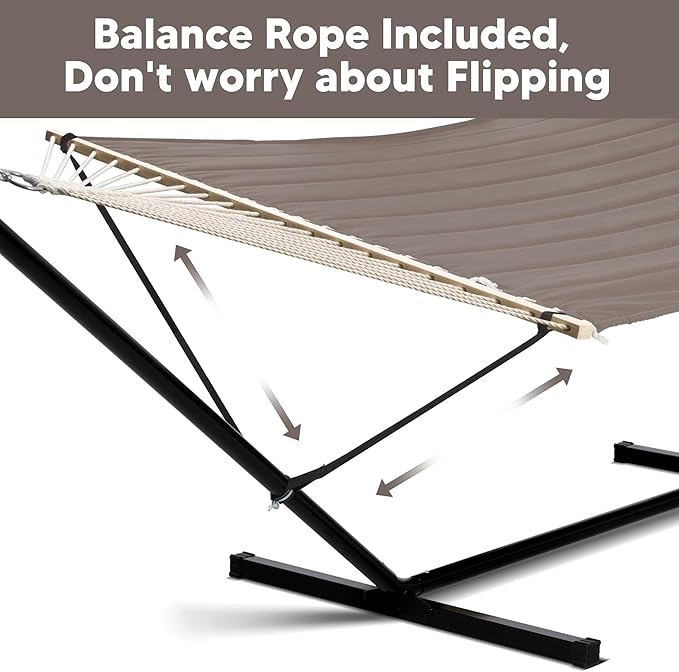 SUNCREAT 55 Inch Extra Large Double Hammock - Image 3