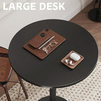 Flamaker Round Bistro Pub Table Modern Style Metal Base MDF Top Cocktail Bar - Image 7