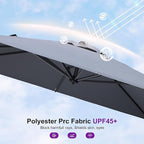 PURPLE LEAF 8' X 8' Patio Umbrella - Image 8