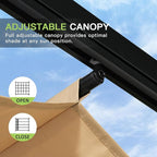 Aoxun 10'x10' Outdoor Pergola, Patio Aluminum Pergola - Image 4