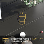 VICLLAX 53" Outdoor Round Patio Table - Image 4