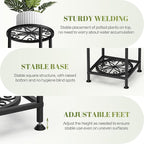 4 Tier Plant Stand Outdoor Indoor, Metal Flower Shelf Display Holder - Image 4