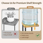 LASZOLA Black 6 Tiered Wood Plant Stand Indoor - Image 4