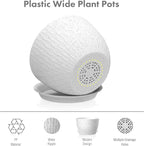 12/10/9 inch Large Flower Pots, 3 Set Big Plant Pots - Image 4