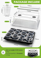 3 Pack 12 Cell Seed Starting Trays - Image 2