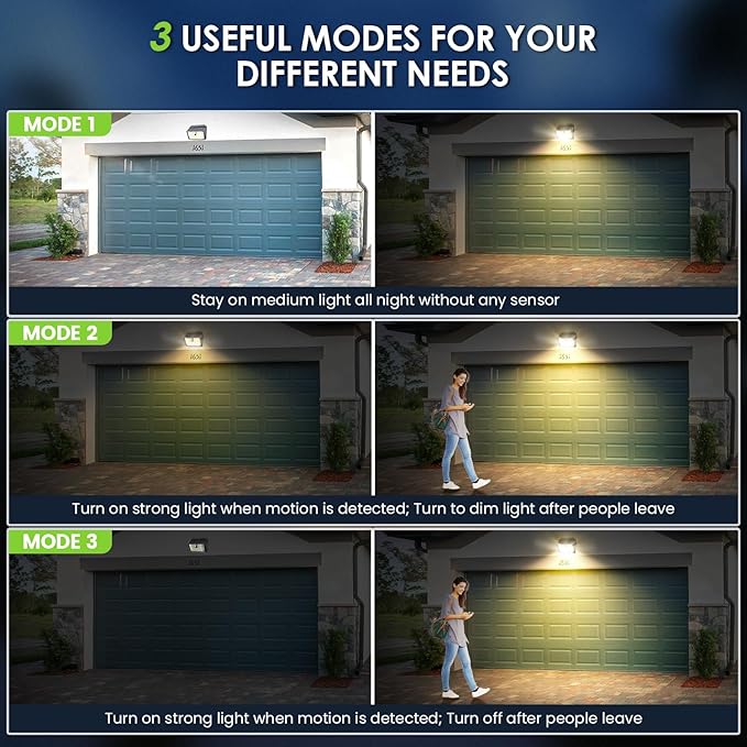CLAONER Solar Lights Outdoor, Wireless Motion Sensor Lights, IP65 Waterproof - Image 5