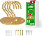 Ceiling Hooks for Hanging Plants- 4pcs 2.56 inches Heavy Duty Powder Coated by Etoolia