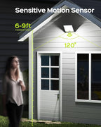 JACKYLED Motion Sensor Flood Lights, 113 LED Cool White Solar Lights - Image 5