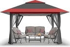 CROWN SHADES 13x13 Pop Up Gazebo, Canopy Tent, Gazebos on Clearance by CrownShades