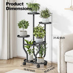 Plant Stand Indoor Outdoor 4 Tier Flower Holder - Image 2