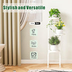Plant Stand Indoor Outdoor 3 Tier Metal Plant Shelf - Image 3