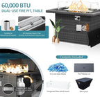 NICESOUL 13 Piece Patio Furniture Set - Image 4