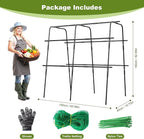 Cucumber Trellis for Raised Bed, 63 Inch A-Frame Garden Trellis for Climbing - Image 8