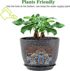 12inch Large Plant Pot, Modern Plastic Planter - Image 4