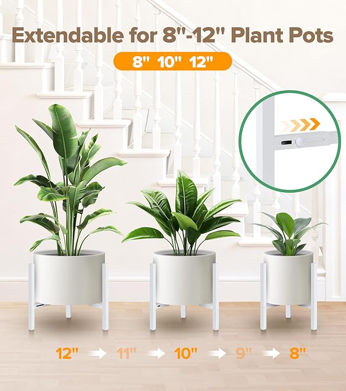 Plant Stand Indoor Adjustable, Metal Modern Indoor Plant Stand, Heavy Duty - Image 3