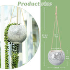 Hanging Planter Mosaic Garden Pot Small Flower Pot - Image 2