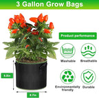 3 Gallon Grow Bags 6 Pack - Image 5