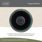 Classic Home and Garden Vogue Planter Pots w/Pottery Quality Finish - Image 3