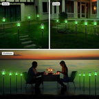 4 Pack Outdoor Solar Flame Light, Solar Lights Outdoor - Image 7