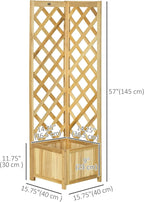 Outsunny Wooden Raised Garden Bed - Image 7