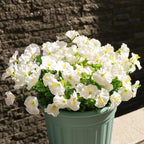 Artificial Flowers for Outdoors, UV Resistant Fake Silk Morning Glory, - Image 6