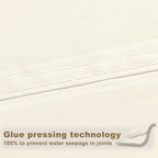 SUNNY GUARD Waterproof Sun Shade Sail 7' x 7' Cream Rectangle UV Block Sunshade - Image 3
