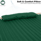 2 Person Hammocks for Outside, Double Quilted Fabric Outdoor Hammock - Image 3