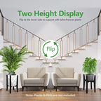 OERGKE Adjustable Plant Stand Indoor, Bamboo Mid Century Modern Plants Stands - Image 4