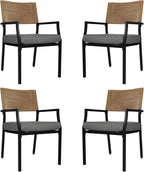 Grand patio Outdoor Dining Chair Set of 4, 4 Pieces Patio Dining Chairs by GrandPatio
