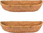 2pcs 48" Garden Coconut Planter Liners Preformed Window Box Liners Natural by boUod