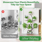 CODACE Plant Stand Indoor with Grow Lights, 6 Tiered Plant Shelf Indoor - Image 3