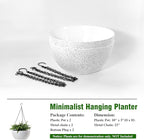 10 inch Hanging Planters for Outdoor Indoor Plants - Image 4