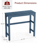 Stoog All-Weather Outdoor Bar Table, Patio Counter Height Bar Tables - Image 2
