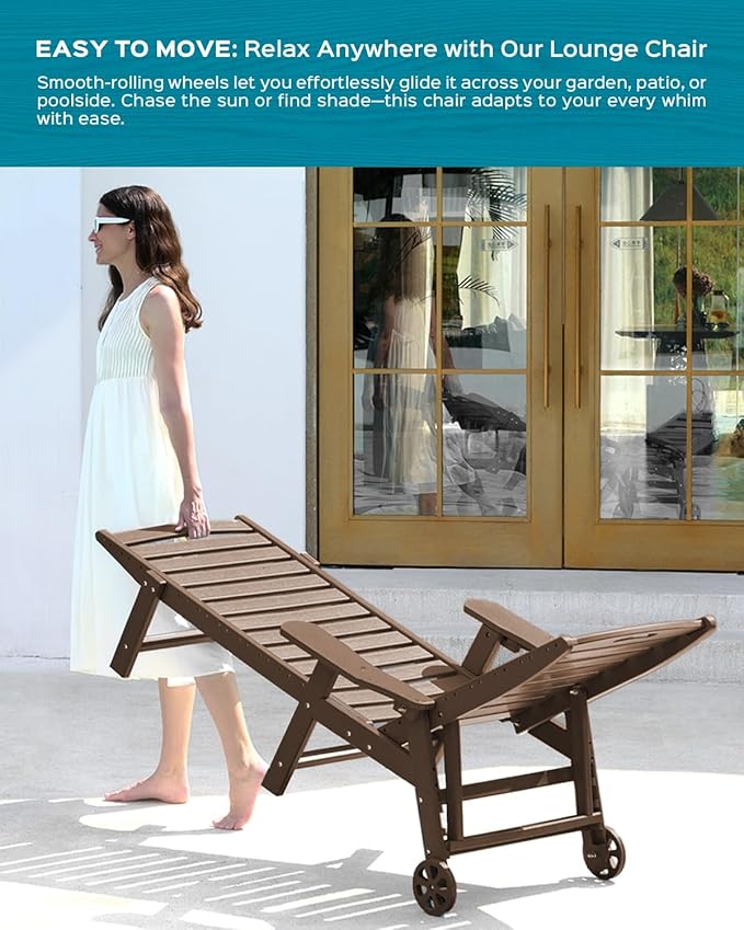 Ciokea Lounge Chair Outdoor, Oversized Chaise Lounge Chair - Image 6