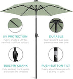 Best Choice Products 7.5ft Outdoor Solar Market Table Patio Umbrella - Image 5