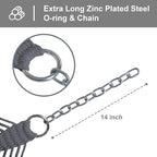 SUNCREAT Double Outdoor Hammock, Polyester Rope Hammock - Image 7