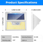 Peasur 16Pack Solar Motion Sensor Lights Outdoor Waterproof, 140LED 3 Modes - Image 7